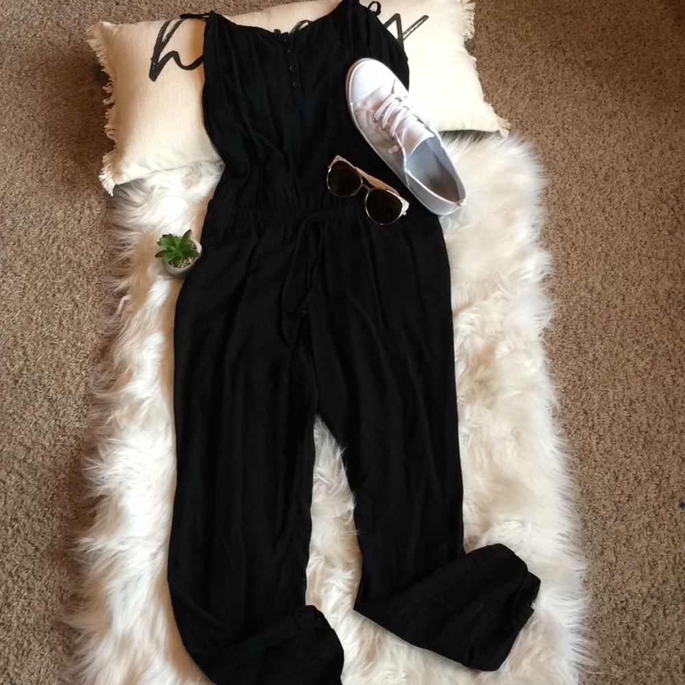 Black casual jumpsuit
